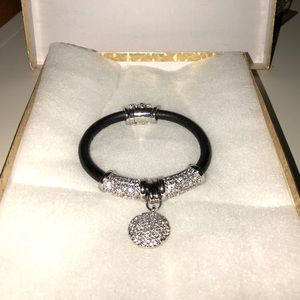 Brighton rope/silver charm bracelet